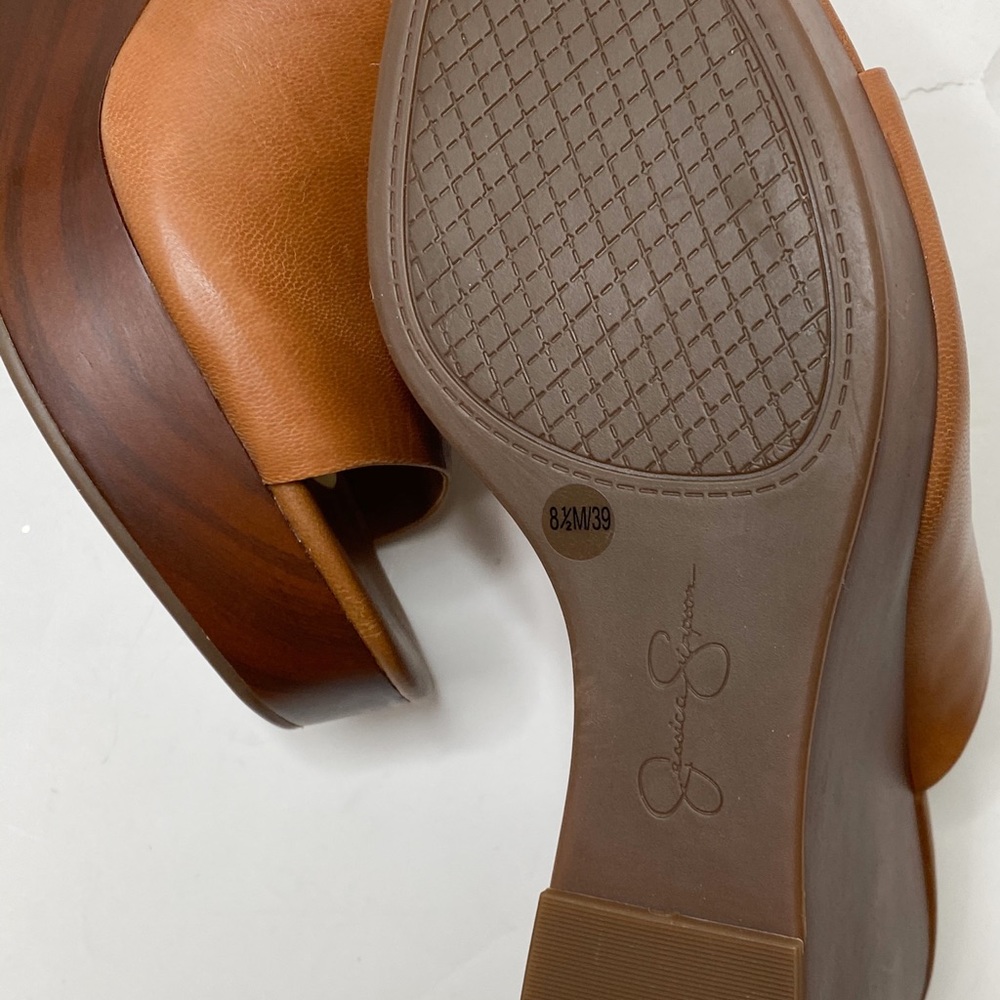 Jessica Simpson shantelle wedges NWOB suntan - Picture 6 of 7